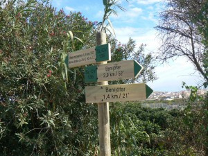 Routes to walk in Benojófar